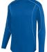 Augusta Sportswear 5542 Edge Pullover in Royal/ white front view