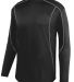 Augusta Sportswear 5543 Youth Edge Pullover in Black/ white front view