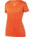 Augusta Sportswear 2902 Ladies Shadow Tonal Heathe in Orange side view