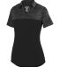 Augusta Sportswear 5413 Women's Shadow Tonal Heath in Black side view