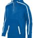 Augusta Sportswear 5555 Youth Stoked Tonal Heather in Royal/ white front view