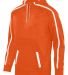 Augusta Sportswear 5555 Youth Stoked Tonal Heather in Orange/ white front view