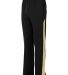 Augusta Sportswear 7760 Medalist Pant 2.0 in Black/ vegas gold front view