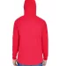 J America 8228 Hooded Game Day Jersey T-Shirt in Red back view