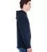 J America 8228 Hooded Game Day Jersey T-Shirt in Navy side view