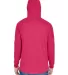 J America 8228 Hooded Game Day Jersey T-Shirt in Wildberry back view