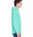 J America 8228 Hooded Game Day Jersey T-Shirt in Mint side view