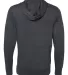 J America 8231 Sport Lace Jersey Hooded Pullover T Charcoal Heather back view