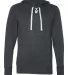 J America 8231 Sport Lace Jersey Hooded Pullover T Charcoal Heather front view