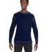 J America 8238 Vintage Long Sleeve Thermal T-Shirt in Vintage navy/ vintage white front view