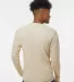 J America 8238 Vintage Long Sleeve Thermal T-Shirt in Oatmeal heather back view