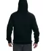 J America 8824 Premium Hooded Sweatshirt in Black back view