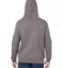 J America 8824 Premium Hooded Sweatshirt in Fossil back view