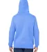 J America 8824 Premium Hooded Sweatshirt in Carolina blue back view