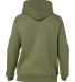 J America 8824 Premium Hooded Sweatshirt in Military green back view