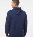 J America 8824 Premium Hooded Sweatshirt in True navy back view