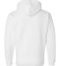 J America 8824 Premium Hooded Sweatshirt in White back view