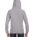 J America 8836 Women's Sueded V-Neck Hooded Sweats in Oxford back view