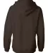 J America 8836 Women's Sueded V-Neck Hooded Sweats in Chocolate chip back view