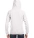 J America 8836 Women's Sueded V-Neck Hooded Sweats in White