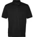 13Z0111/Men's Solid Polo in Black front view