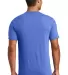 District Made DT1350     Mens Perfect Tr   V-Neck  Royal Frost back view