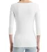 Anvil 2455L Women's Stretch Three-Quarter Sleeve T in White back view