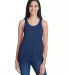 Anvil 32PVL Women's Freedom Racerback Tank Top in Navy front view