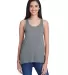Anvil 32PVL Women's Freedom Racerback Tank Top in Heather graphite front view