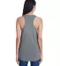 Anvil 32PVL Women's Freedom Racerback Tank Top in Heather graphite back view