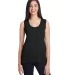 Anvil 37PVL Women's Freedom Sleeveless Tee in Black front view