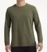Anvil 73000 Unisex French Terry Crewneck Pullover HTHR CITY GREEN front view