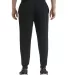 Anvil 73120 French Terry Unisex Joggers in Black back view