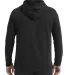 Anvil 73500 French Terry Unisex Hooded Pullover in Black back view