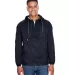 Harriton M750 Adult Packable Nylon Jacket NAVY front view