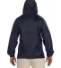 Harriton M750 Adult Packable Nylon Jacket NAVY back view