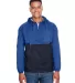 Harriton M750 Adult Packable Nylon Jacket ROYAL/ NAVY front view