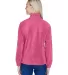 Harriton M990W Ladies' 8 oz. Full-Zip Fleece CHARITY PINK back view