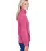 Harriton M990W Ladies' 8 oz. Full-Zip Fleece CHARITY PINK side view
