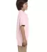 Harriton M200Y Youth 6 oz. Ringspun Cotton Piqué  BLUSH side view