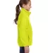 Harriton M990Y Youth 8 oz. Full-Zip Fleece SAFETY YELLOW side view