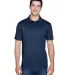 Harriton M315 Men's 4 oz. Polytech Polo NAVY front view