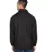 Harriton M775 Adult Nylon Staff Jacket BLACK back view