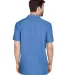 Harriton M560 Men's Barbados Textured Camp Shirt POOL BLUE back view