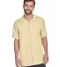 Harriton M570 Men's Bahama Cord Camp Shirt SAND front view