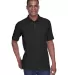 Harriton M280 Men's 5 oz. Blend-Tek™ Polo BLACK front view