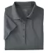 Harriton M374W Ladies' 3.8 oz. Polytech Mesh Inser CHARCOAL front view