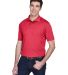Harriton M354 Men's Micro-Piqué Polo in Red