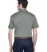 Harriton M354 Men's Micro-Piqué Polo CHARCOAL back view