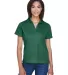 Harriton M354W Ladies' Micro-Piqué Polo DARK GREEN front view